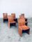 Postmodern Italian Leather Dining Chair Set, 1970s, Set of 6 29