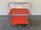 Folding Serving Trolley in Orange from Bremshey & Co., 1970s, Image 7