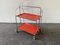 Folding Serving Trolley in Orange from Bremshey & Co., 1970s, Image 1