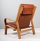 Oak Leather and Cotton Rop Model 671 Lounge Chair by Hans J. Wegner for Getama 9