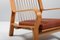 Fauteuil Modèle 671 en Chêne et Coton par Hans J. Wegner pour Getama 3