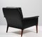 Rosewood Black Original Leather Lounge Chair by Hans Olsen, 1960s, Image 6