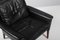 Rosewood Black Original Leather Lounge Chair by Hans Olsen, 1960s, Image 5