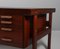 Rosewood and Leather Writing Desk by Arne Vodder for Sibast, 1960s 5