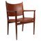 Mahogany and Leather Model JH513 Armchair by Hans J. Wegner, Image 1