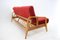 Mid-Century Oak Bentwood Folding Sofa, Czechoslovakia, 1950s 3