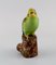 Statuetta in ceramica dipinta a mano di Jeanne Grut per Royal Copenhagen, Budgerigar, Immagine 2