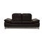 2-Seater Enjoy Dark Brown Leather Sofa from Willi Schillig 1