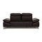 2-Seater Enjoy Dark Brown Leather Sofa from Willi Schillig 10