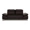 2-Seater Enjoy Dark Brown Leather Sofa from Willi Schillig, Image 10