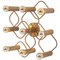 Leola Sculptural Brass 9-Light Ceiling or Wall Flush Mount, Image 3