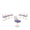 Plastic Tulip Chairs by Eero Saarinen for Knoll, Italy, 1990s, Set of 8 1
