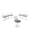 Plastic Tulip Chairs by Eero Saarinen for Knoll, Italy, 1990s, Set of 8, Image 1