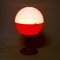 Space Age White and Orange Globe Table Lamp, 1970s, Image 3