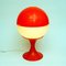Space Age White and Orange Globe Table Lamp, 1970s 8