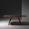 Large Walnut Magnum Dining Table by Pierre Favresse 4