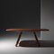 Large Walnut Magnum Dining Table by Pierre Favresse, Image 4