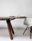 Large Walnut Magnum Dining Table by Pierre Favresse 6