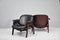 Italian Armchairs in Wood and Leather by Ico & Luisa Parisi for Mim Roma, 1960s 12