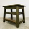 Industrial Side Table in Wood, Image 9