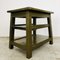 Industrial Side Table in Wood, Image 1