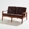 Danish Leather Sofa Set by Arne Wahl Iversen for Komfort, Set of 3 27