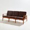 Danish Leather Sofa Set by Arne Wahl Iversen for Komfort, Set of 3 3