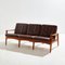 Danish Leather Sofa Set by Arne Wahl Iversen for Komfort, Set of 3, Image 3