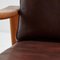 Danish Leather Sofa Set by Arne Wahl Iversen for Komfort, Set of 3, Image 64
