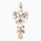 Antique Pendant in Silver and 18K Rose Gold with Diamonds 3