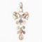 Antique Pendant in Silver and 18K Rose Gold with Diamonds, Image 3