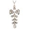 Antique Pendant in Silver and 18K Rose Gold with Diamonds, Image 1