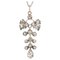 Pendentif Antique en Argent et Or Rose 18K avec Diamants 1