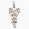 Pendentif Antique en Argent et Or Rose 18K avec Diamants 6