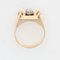 Signet Tank Ring in 18K Yellow Gold with Diamond, 1940s, Image 10
