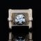 Signet Tank Ring in 18K Yellow Gold with Diamond, 1940s, Image 3