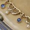 Antique French Drapery Necklace with Sapphire Cabochon and Natural Pearl, Image 14