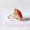 Vintage 14K Gold Ring with Coral, 1950s, Image 3