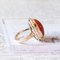 Vintage 14K Gold Ring with Coral, 1950s, Image 4