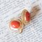 Vintage 18K Gold Earrings with Coral, 1950s 2
