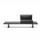 Refolo Modular Sofa in Wood and Black Leather by Charlotte Perriand for Cassina 5