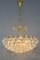 Seven Light Crystal Glass and Gilt Brass Chandelier, Germany, 1970s, Image 17