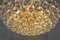 Lámpara de araña alemana de cristal y latón dorado con siete luces, años 70, Imagen 14