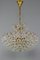 Seven Light Crystal Glass and Gilt Brass Chandelier, Germany, 1970s, Image 18
