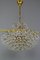 Seven Light Crystal Glass and Gilt Brass Chandelier, Germany, 1970s, Image 20