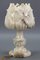 Mid-Century Italian White Flower Alabaster Table Lamp, 1950s 6