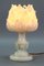 Mid-Century Italian White Flower Alabaster Table Lamp, 1950s, Image 3