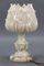 Mid-Century Italian White Flower Alabaster Table Lamp, 1950s 8