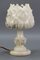 Mid-Century Italian White Flower Alabaster Table Lamp, 1950s 5