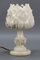 Mid-Century Italian White Flower Alabaster Table Lamp, 1950s, Image 5